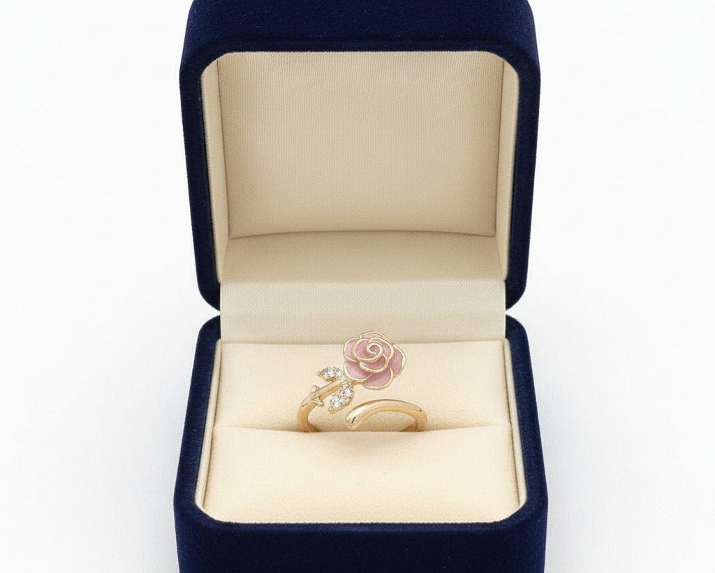 Amroze Heritage - Adjustable Floral Ring -