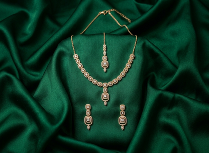 Amroze  Heritage - Mehrunissa Gold Elegance Jewelry Set