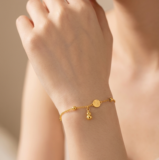 Amroze Heritage - Round Drop Stainless Steel Bracelet