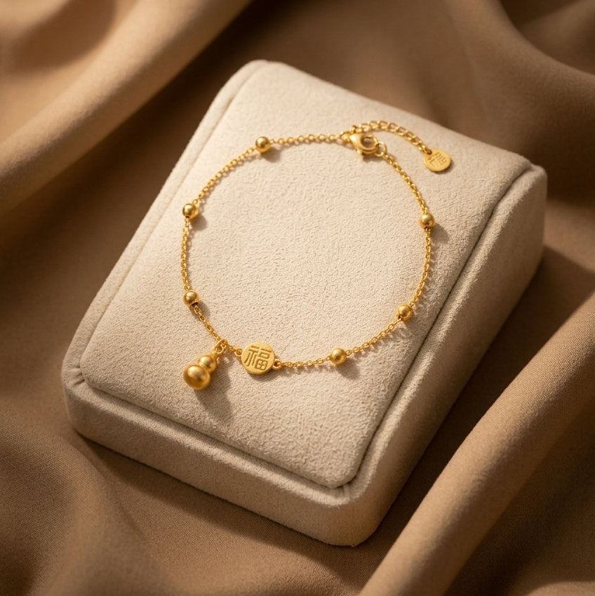 Amroze Heritage - Round Drop Stainless Steel Bracelet
