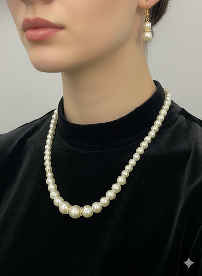 Amroze Heritage - Celeste Pearl Necklace - NK-EM-008