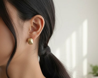 Amroze Heritage - Zarina Gold Stud Tops Earrings -