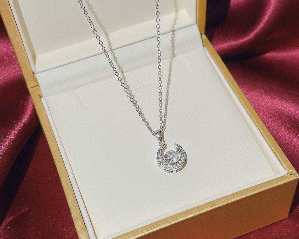 Amroze Heritage - Celestial Moon Pendant -