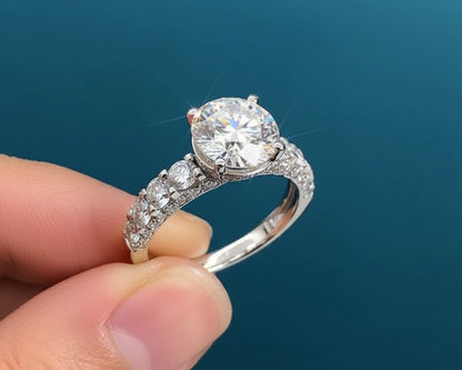 Amroze Heritage - Cathedral Step Stone Ring
