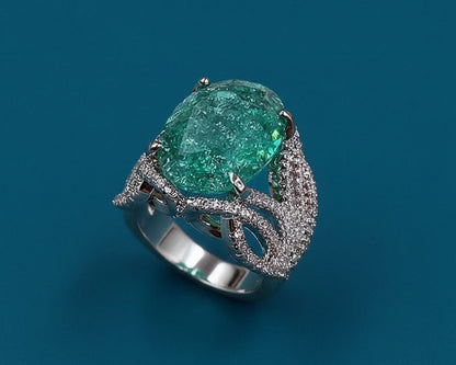 Amroze Heriatge - Oval Stone Statement Ring