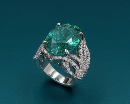 Amroze Heriatge - Oval Stone Statement Ring