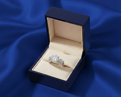 Amroze Heritage - Adjustable Leaf Design Ring -