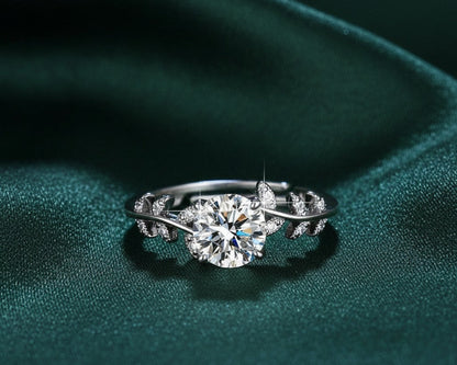 Amroze Heritage - Adjustable Leaf Design Ring -