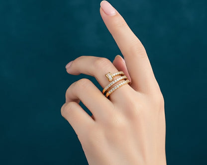Amroze Heritage - Adjustable Round Charm Ring -