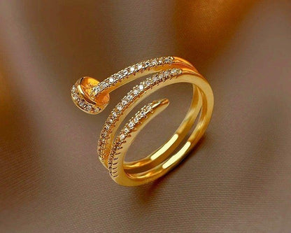 Amroze Heritage - Adjustable Round Charm Ring -