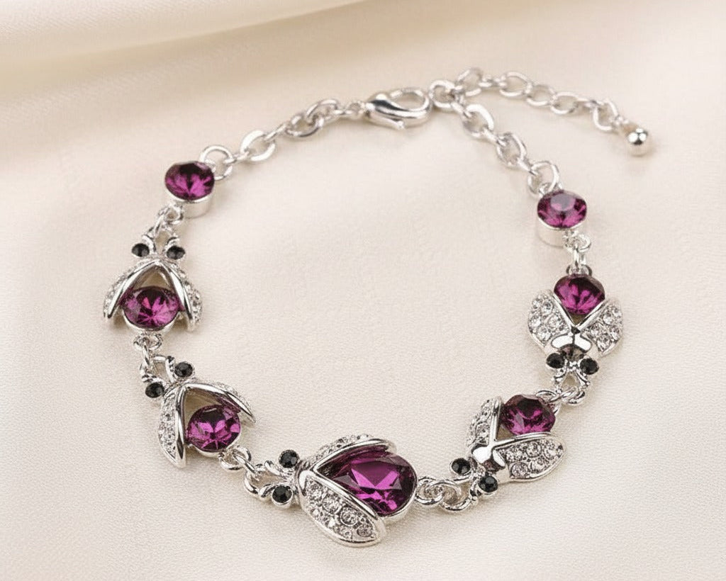 Amroze Heritage - Floral Rose Open Cuff Bracelet