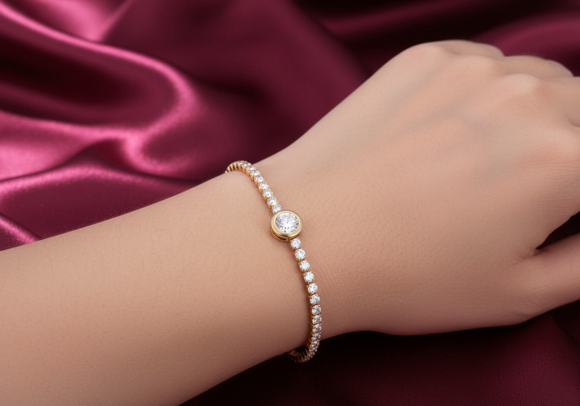 Amroze Heritage - Adjustable Round Gem Bracelet