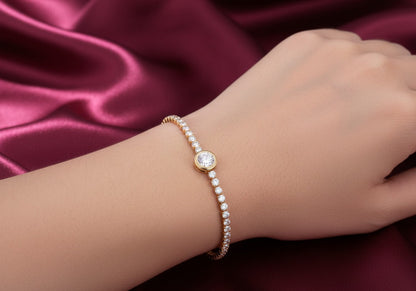 Amroze Heritage - Adjustable Round Gem Bracelet