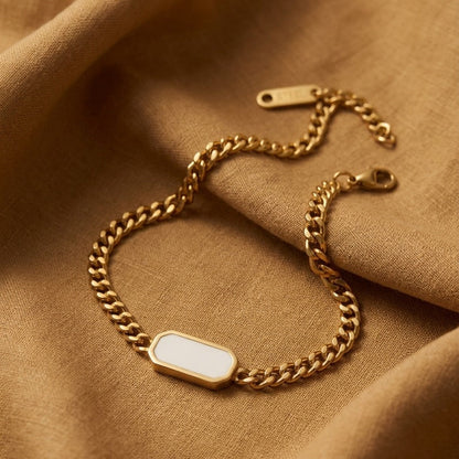 Amroze Heritage-Celeste Link Bracelet-BR-EM-0033