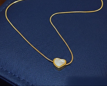 Amroze Heritage - Golden Heart Charm Pendant –
