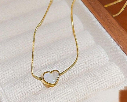 Amroze Heritage - Golden Heart Charm Pendant –