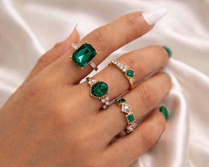 Amroze Heritage - 4-Piece Midi Ring Set -