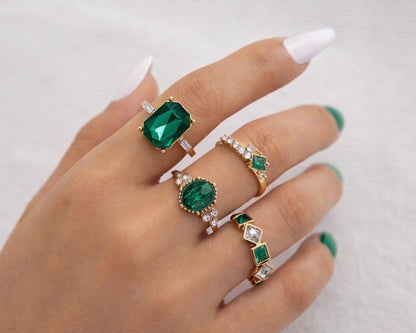 Amroze Heritage - 4-Piece Midi Ring Set -