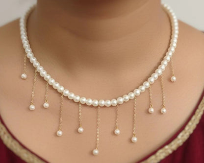 Amroze - Pearl Drop Necklace - NK-EM-004